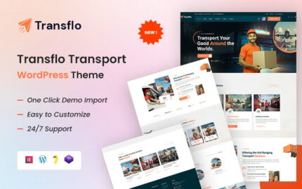 Transflo – Tema WordPress Perusahaan Transportasi, Logistik & Pindahan