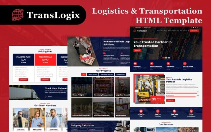 TransLogix - Template Situs Web HTML5 Logistik & Transportasi