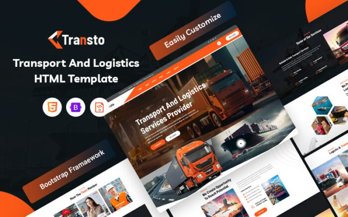 Transto - Template Situs Web Transportasi dan Logistik