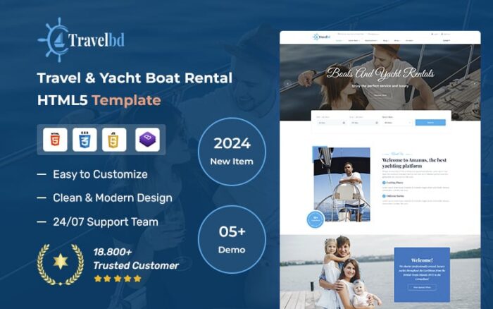 Travelbd - Templat HTML5 Tur Perahu dan Perjalanan