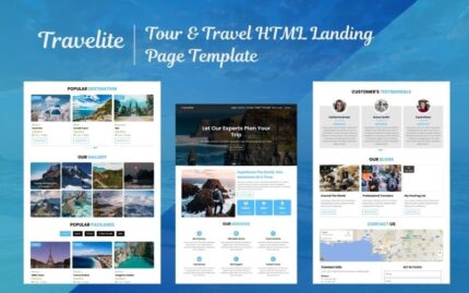 Travelite - Tour & Travel Agency HTML5 Landing Page Template