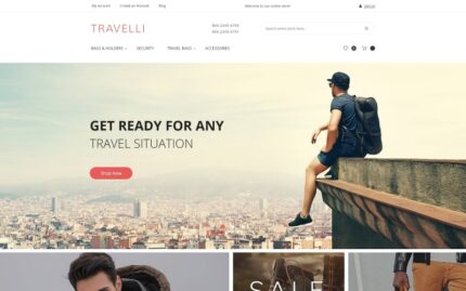 Travelli - Peralatan Perjalanan & Perlengkapan Wisata Tema Magento