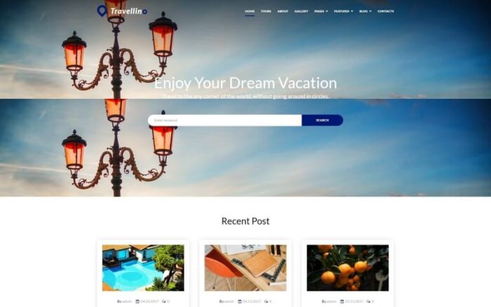 Travellino - Travel Company WordPress Elementor Theme