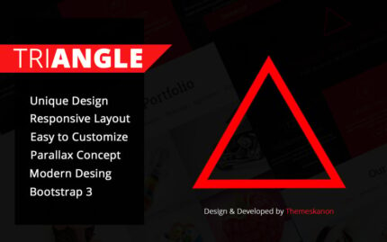 Triangle Single Page HTML Template