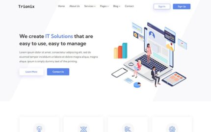 Trionix - IT Solutions and Corporate Website Template