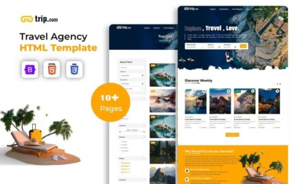 Trip.com - Tour and Travel HTML5 Website Template