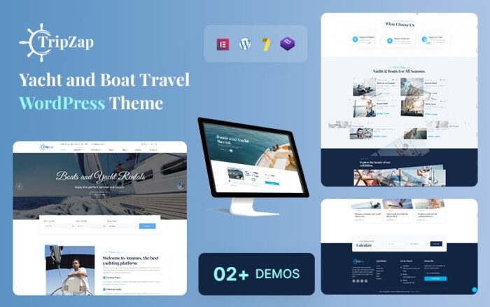 Tripzap – Tema WordPress untuk Perjalanan & Penyewaan Kapal Pesiar, Yachting, dan Perahu