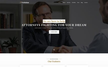 Trivitolaw Landing Page Template