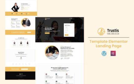 Trustis law Service - Elementor Landing Page Template