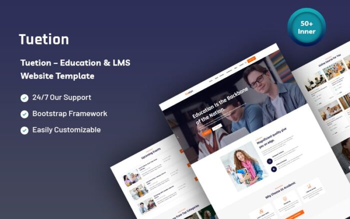 Tuetion – Template Situs Web Pendidikan & LMS