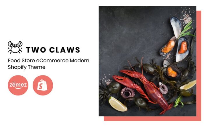 Two Claws - Tema Toko Makanan eCommerce Modern Shopify