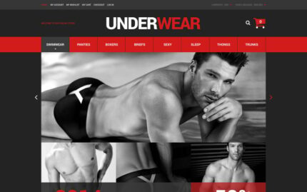 Underwear for Men Magento Theme