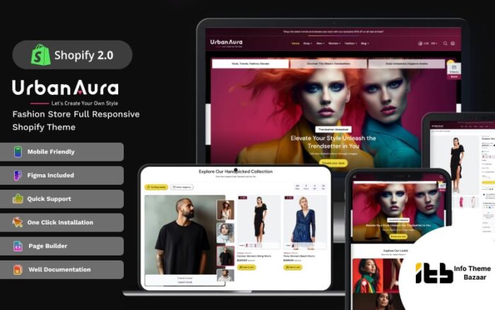 Urban-aura - Tema Shopify 2.0 Serbaguna untuk Toko Mode dan Mega