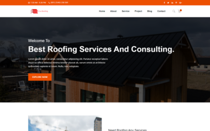 Usa Roof Repairing HTML Template