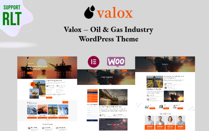 Valox – Tema WordPress Industri Minyak & Gas