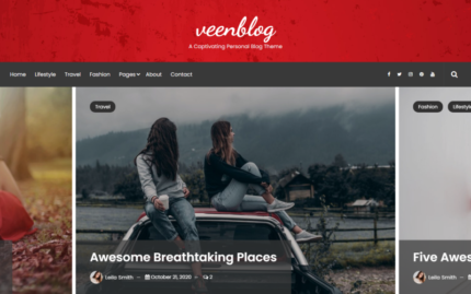 VeenBlog - Personal Blog WordPress Theme