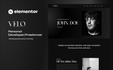 Velo - Wordpress Portfolio Elementor Theme