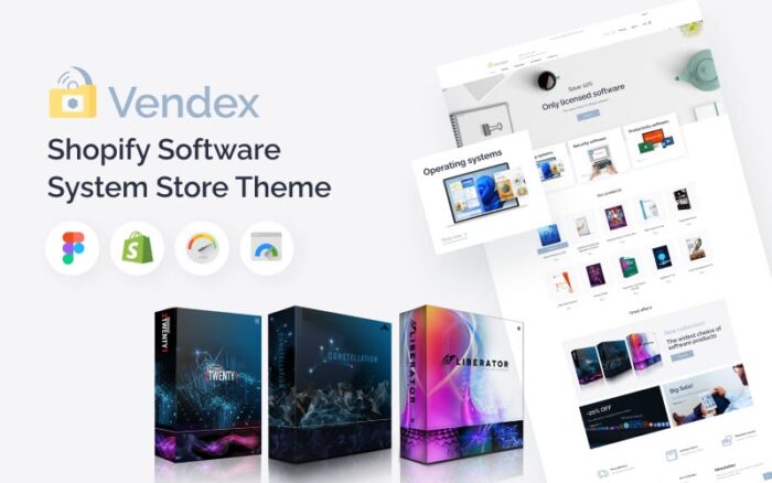 Vendex - Tema Toko Sistem Perangkat Lunak Shopify