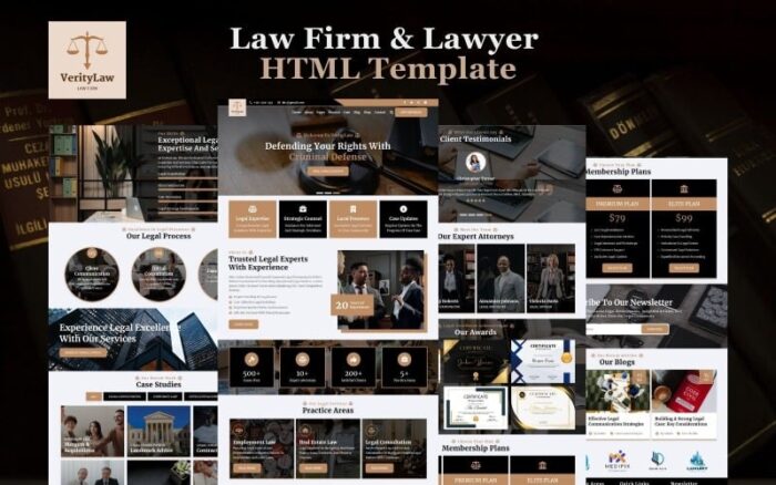 VerityLaw - Template Situs Web HTML5 Firma Hukum dan Pengacara