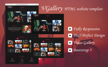 Vgallery- Video Gallery HTML Bootstrap 5 Website Template