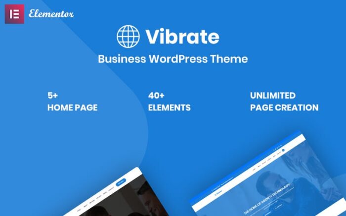 Vibrate - Tema WordPress Responsif Bisnis