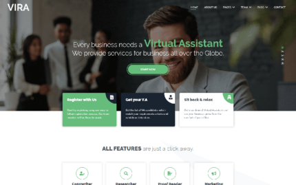 VIRA Website HTML Template