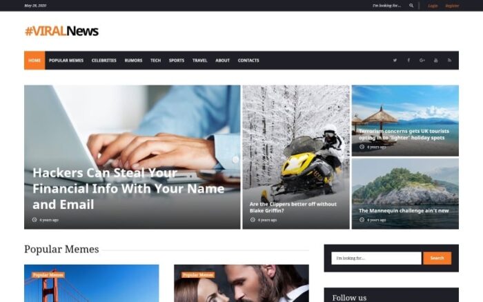 Tema WordPress Portal & Majalah Berita Viral