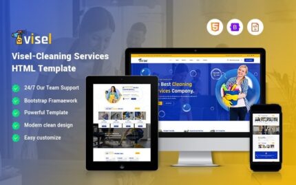 Visel - Template Situs Web Layanan Kebersihan