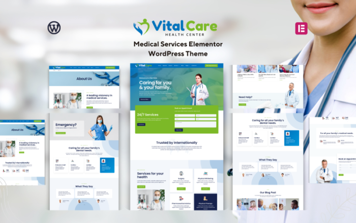 Vital Care - Tema WordPress Layanan Medis Serbaguna