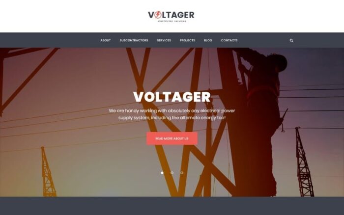 Voltager - Tema WordPress Layanan Listrik & Teknisi Listrik