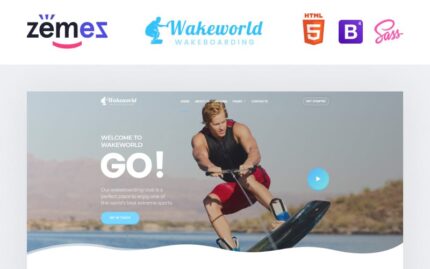 Wakeworld - Surfing Multipage Creative HTML Website Template