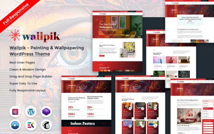 Wallpik - Tema WordPress untuk Melukis dan Memasang Wallpaper