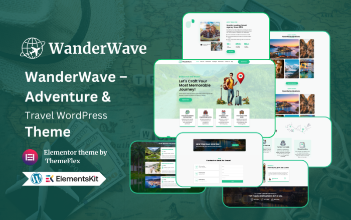 WanderWave – Tema WordPress Petualangan & Perjalanan