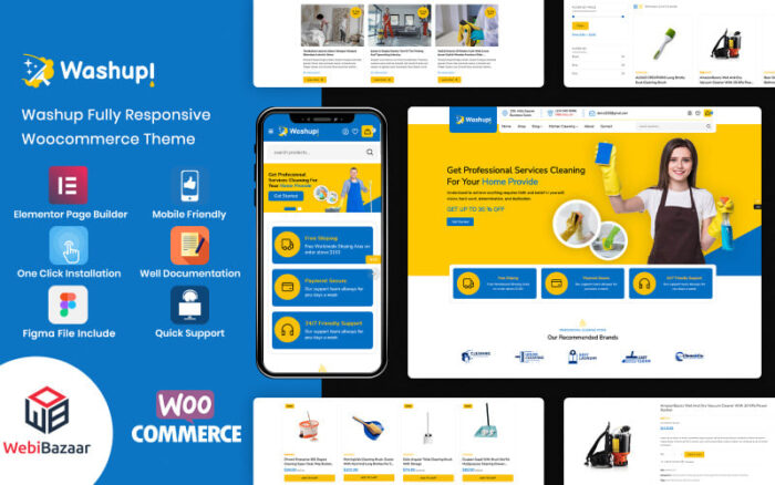 Washup - Tema WooCommerce Alat Pembersih Rumah & Alat Pembersih Penting