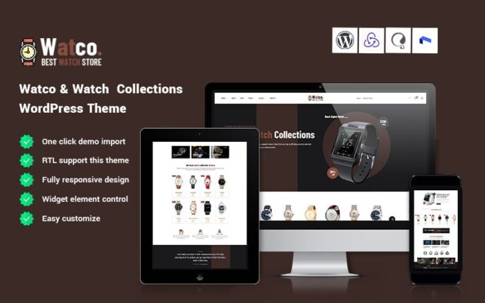 Watco - Tema WordPress Koleksi Jam Tangan