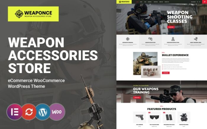 Weaponce - Pelatihan Senjata, Klub Menembak, dan Tema WooCommerce Senjata