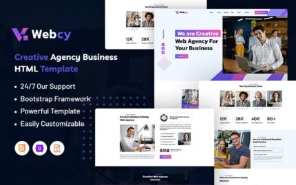 Webcy – Creative Agency Business Website Template