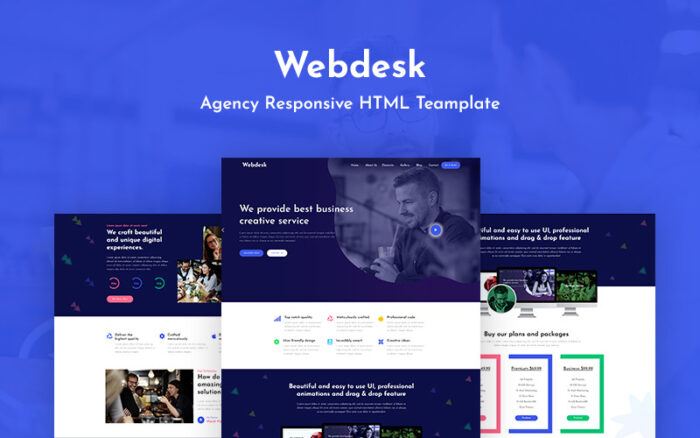 Webdesk - Template Situs Web Responsif Agensi