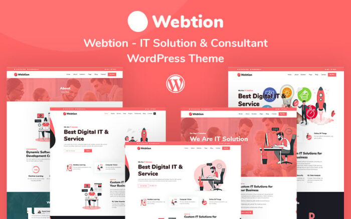 Webtion – Tema WordPress Responsif Solusi & Konsultan TI