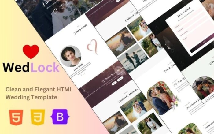 WedLock - Template HTML Pernikahan & Pertunangan Terbaik