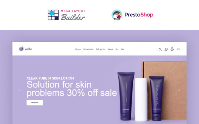 Wellbe - Tema PrestaShop E-dagang Online Kecantikan K-