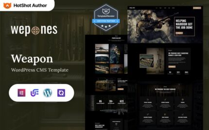 Wepones - Weapon Store WordPress Elementor Theme