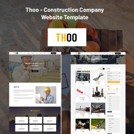 Thoo - Template Situs Web Perusahaan Konstruksi - Fitur Gambar 1