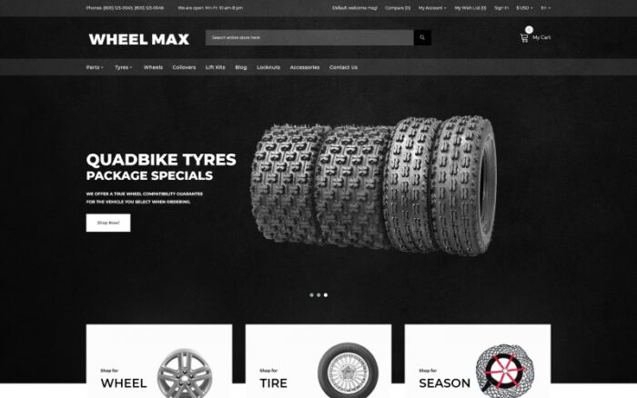 Wheel Max - Template OpenCart Toko Roda & Ban