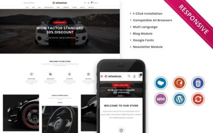 Wheelcar - Automobile Store Premium Woocommerce Template