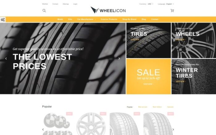 Wheelicon PrestaShop Theme