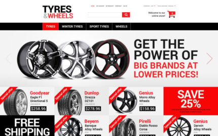 Wheels and Tyres Magento Theme