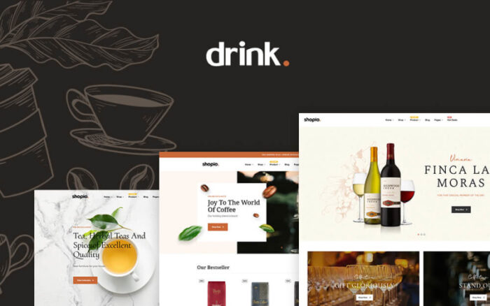 Tema PrestaShop Toko Minuman Kopi dan Teh Anggur