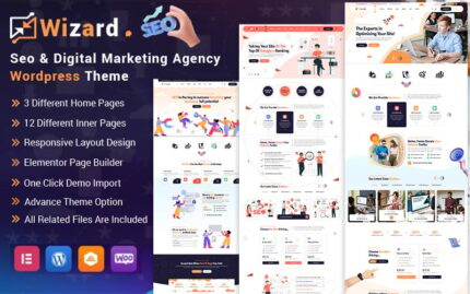 Tema WordPress Agen SEO & Pemasaran Digital Wizard