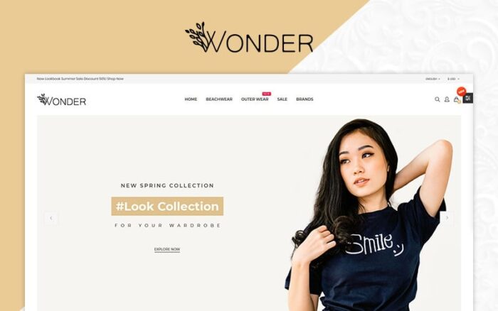 Templat OpenCart Toko Multistore Wonder Fashion